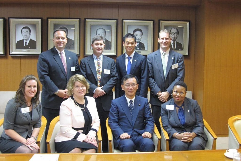 US delegation with LDP President Sadakazu Tanigaki in Tokyo