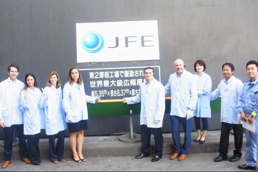 A site visit to the JFE Steel Corporation's Mizushima Plant in Okayama