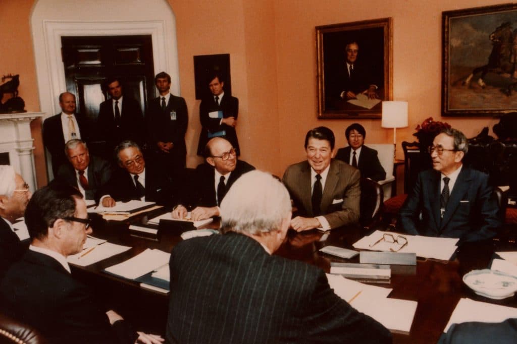 The US-Japan Wisemen's Group presented their recommendations to President Reagan in 1981