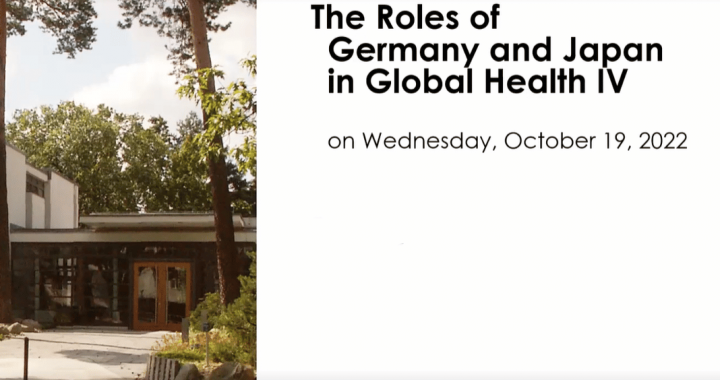 German-Japan global health dialogue cover image