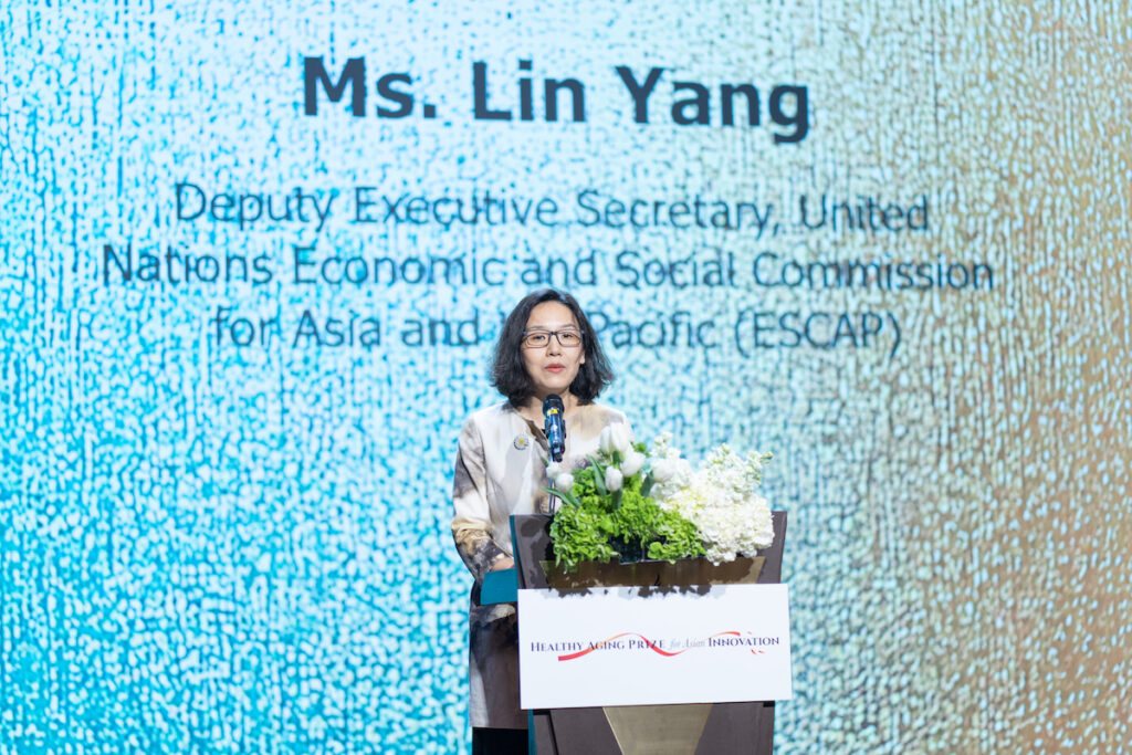 Ms. Lin Yang of ESCAP offered her remarks