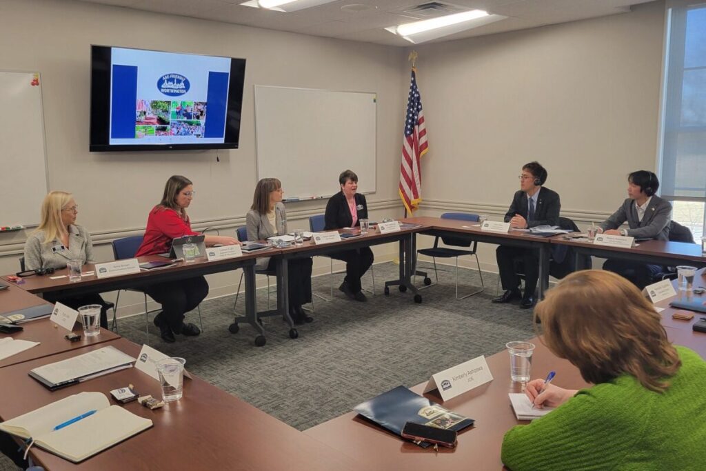 Beth Kowalczyk, Worthington City Councilmember, and her colleagues discussed their city's age-friendly work