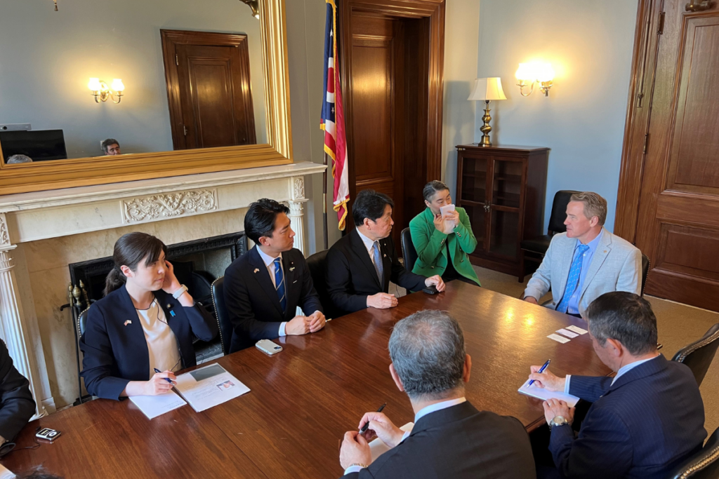 With Senator John Husted (R-OH), who has been serving in the Senate since January 2025