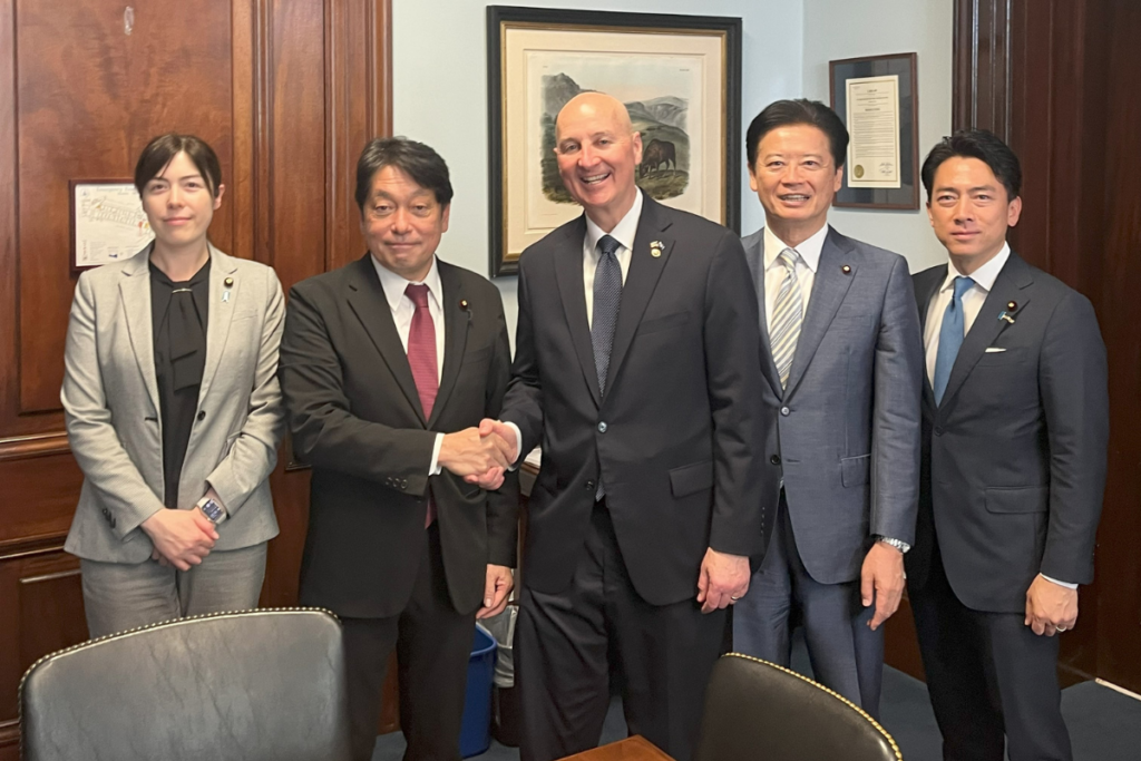 With Senator Pete Ricketts (R-NE), Chairman of the Senate Foreign Relations Committee’s Subcommittee on East Asia, the Pacific and International Cybersecurity Policy