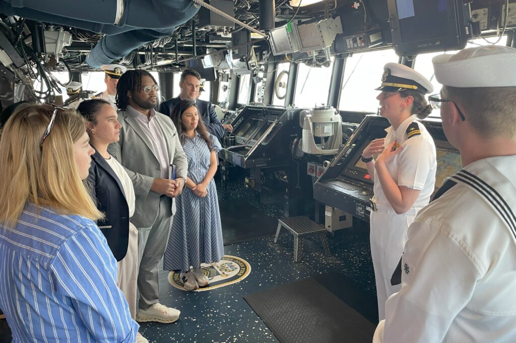 Visit to the USS John Finn at the US Navy Base in Yokosuka