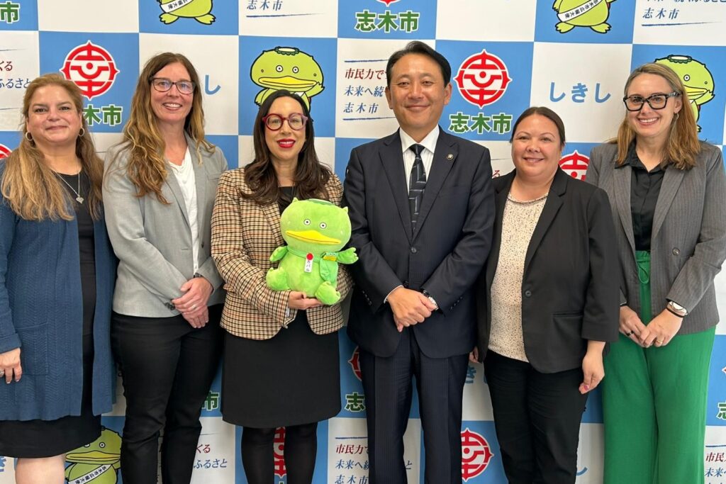 Meeting with Mr. Takefumi Kagawa, Mayor of Shiki