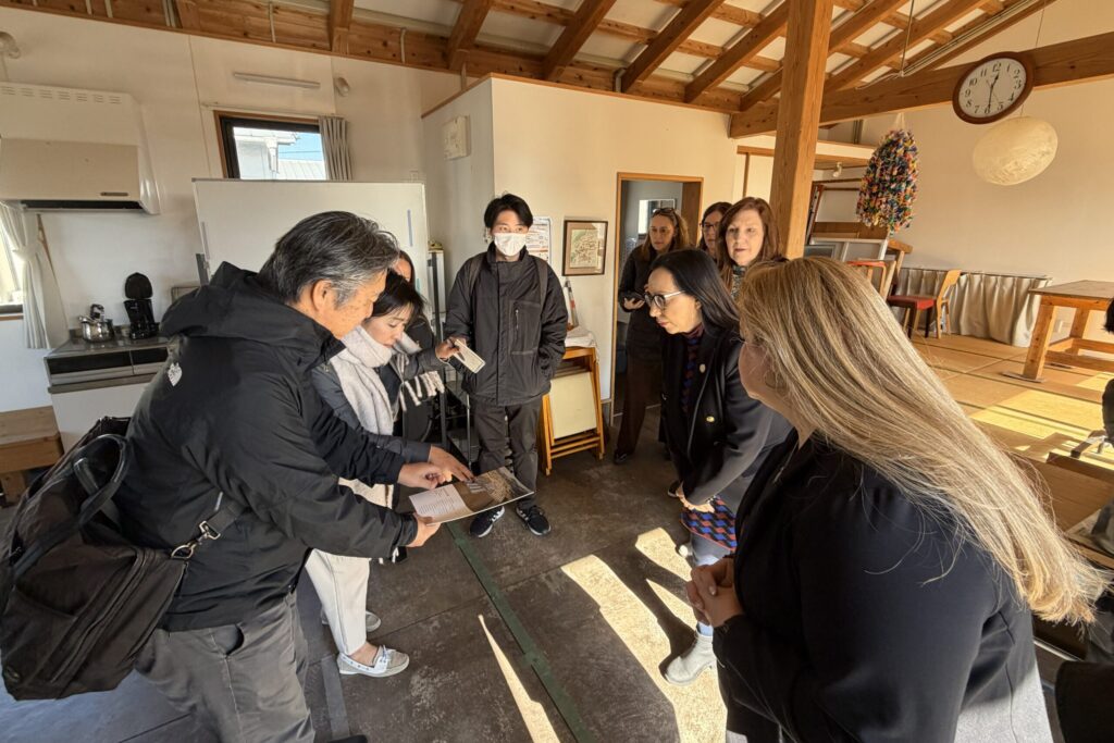 Visiting reconstructed housing created after the 2016 earthquake