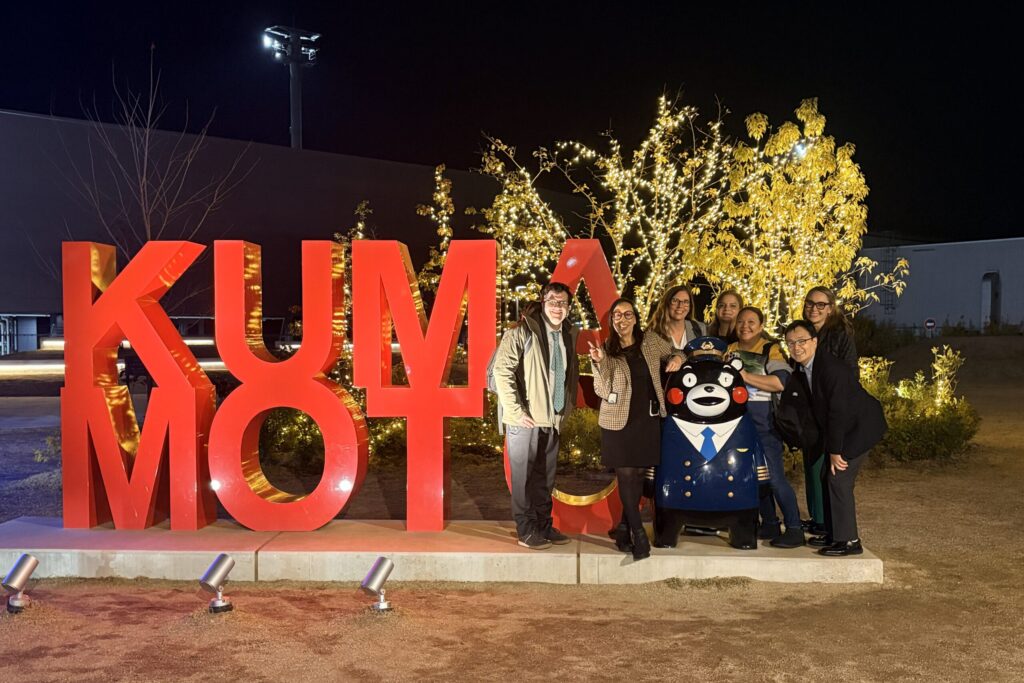 Arriving at "Kumamon Airport"