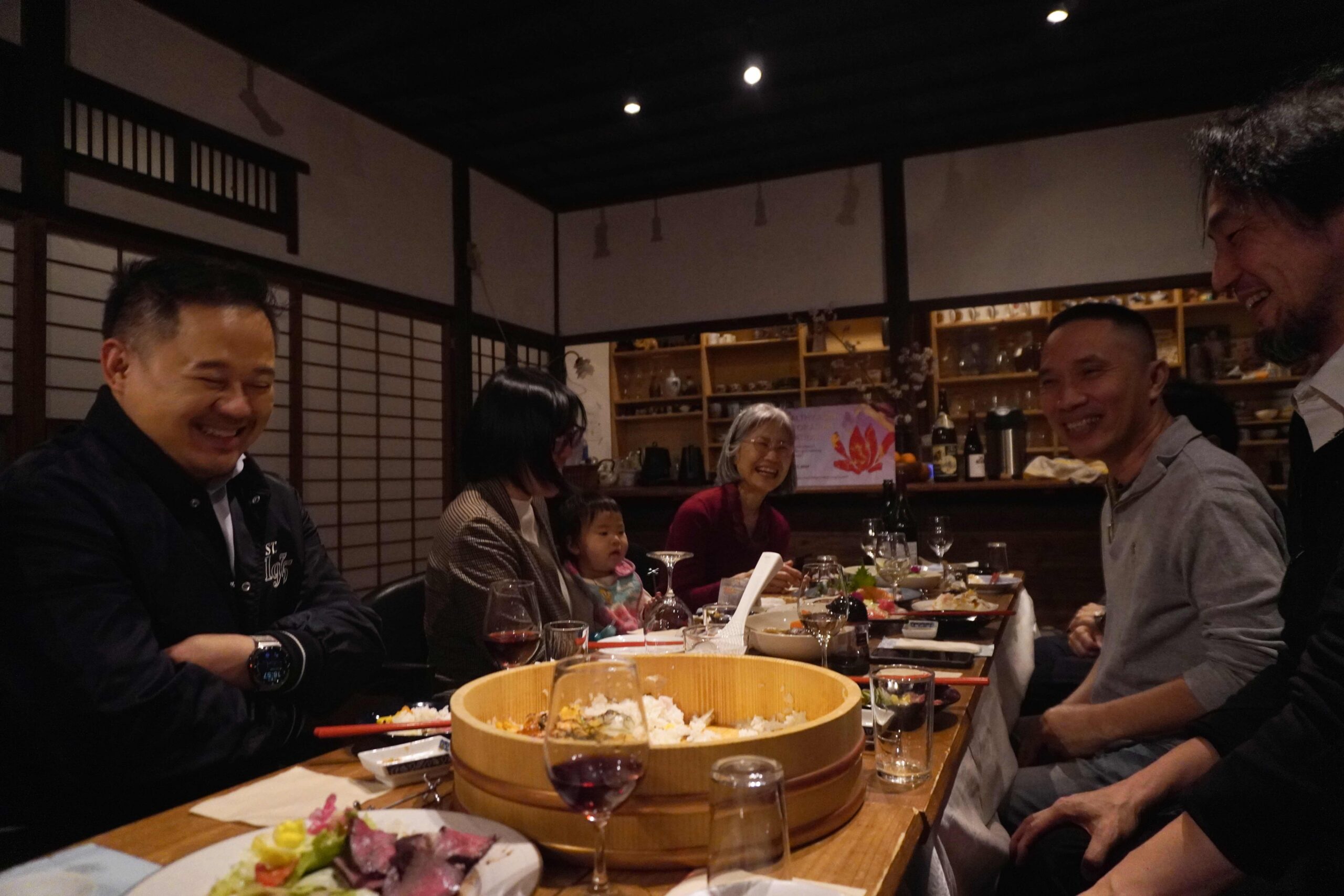 HAPI winners enjoying a group dinner together