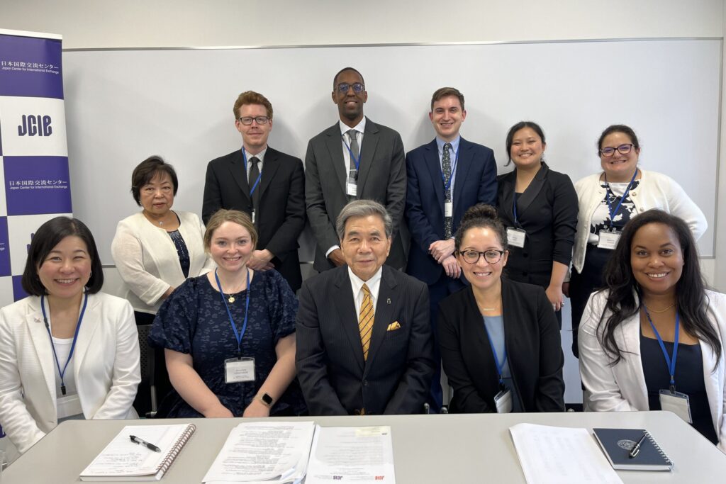 Meeting with the former governor of Kumamoto, Ikuo Kabashima