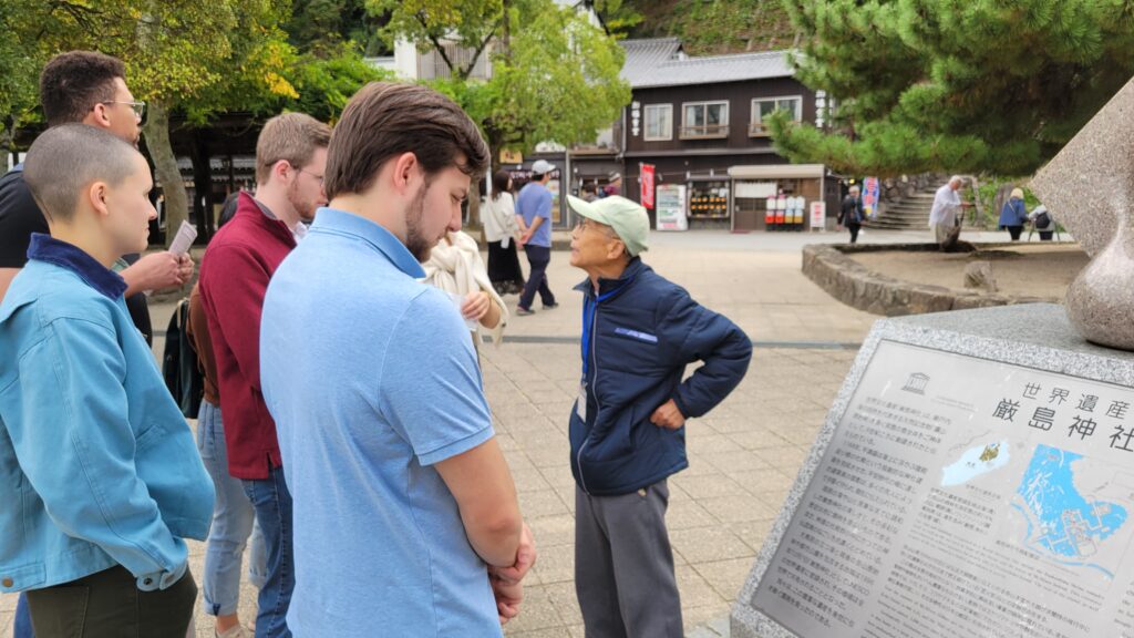 Connecting with a volunteer tour guide to better understand Japanese religion and society